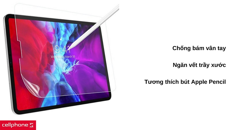 Dán màn hình iPad Pro 10.2 2021 Zeelot Paper Like Film