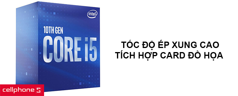 Cung cấp tốc độ ép xung cao, tích hợp đồ họa Intel UHD 630 mạnh mẽ