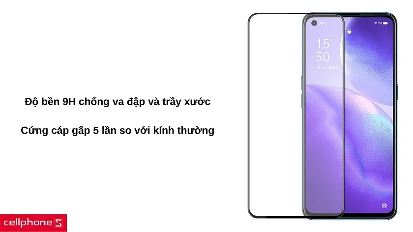 Dán cường lực Zeloot cho OPPO Reno 5