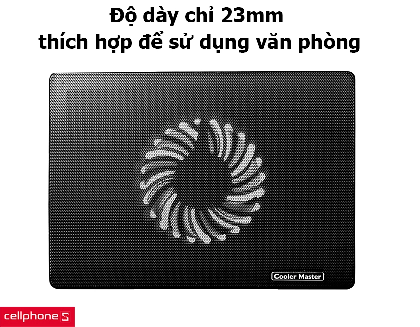 Độ dày chỉ 23mm
