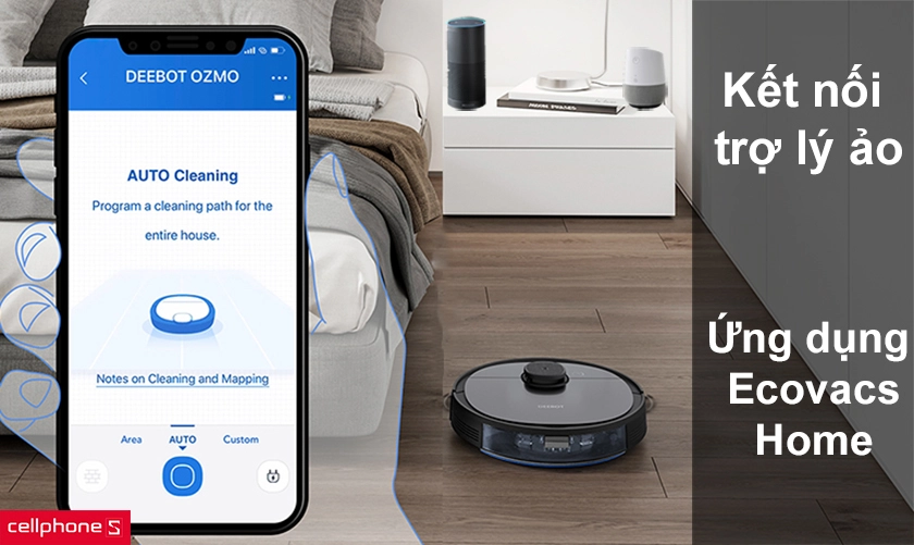 kết nối Amazon Alexa, Google Assistant điều khiển qua điện thoại