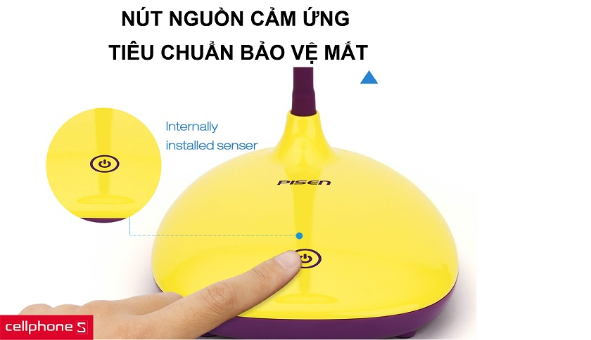 Nút nguồn cảm ứng cực kỳ hiện đại đi kèm với tiêu chuẩn ECO, Safe, Health