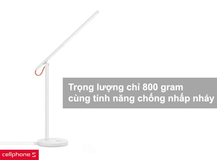 Thiết kế gọn nhẹ chỉ 800 gram cùng tính năng chống nhấp nháy độc đáo