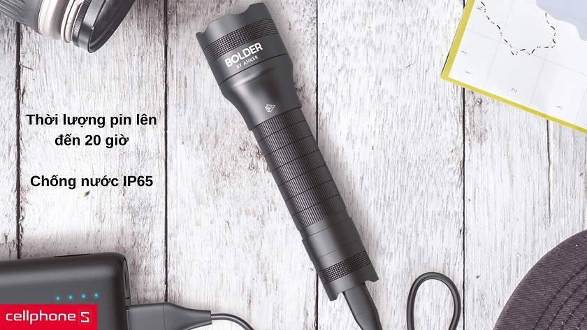 Thời lượng pin đến 20 giờ, chống nước chuẩn IP65