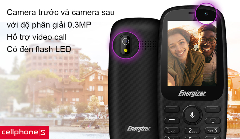 Camera trước và sau 0.3MP hỗ trợ video call