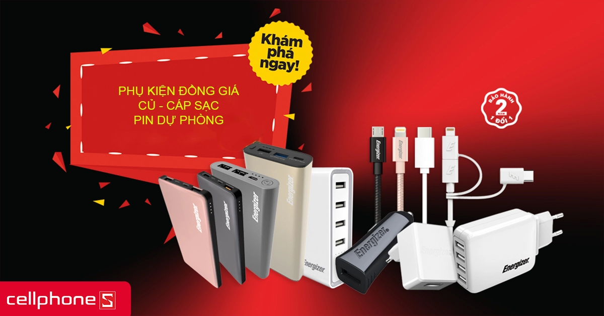 Phụ kiện sạc – Củ cáp sạc, pin dự phòng