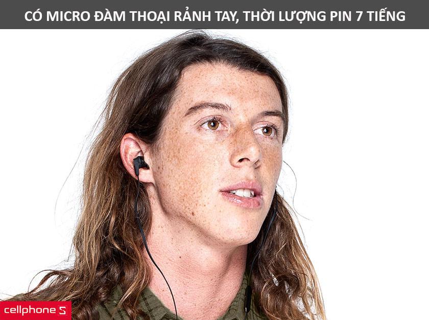 Skullcandy INKD 2.0 với khả năng đàm thoại rảnh tay cùng viên pin lớn cho 7 giờ phát nhạc