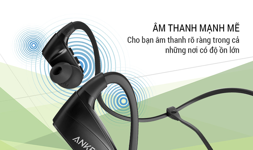 Âm bass mạnh mẽ, lan tỏa thích hợp khi tập luyện