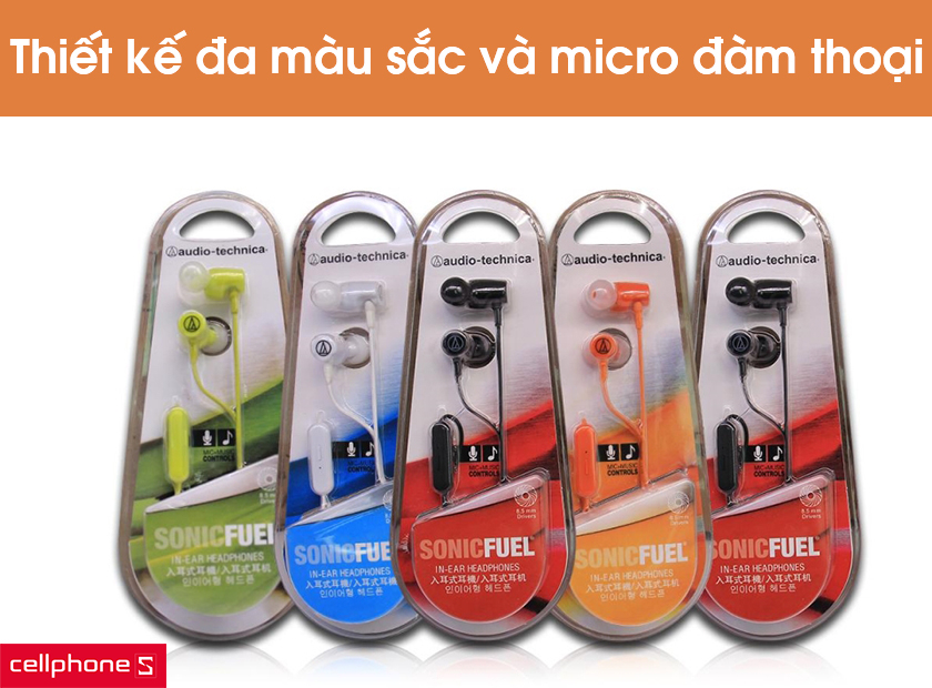 Thiết kế thời trang đa màu sắc và tích hợp micro đàm thoại