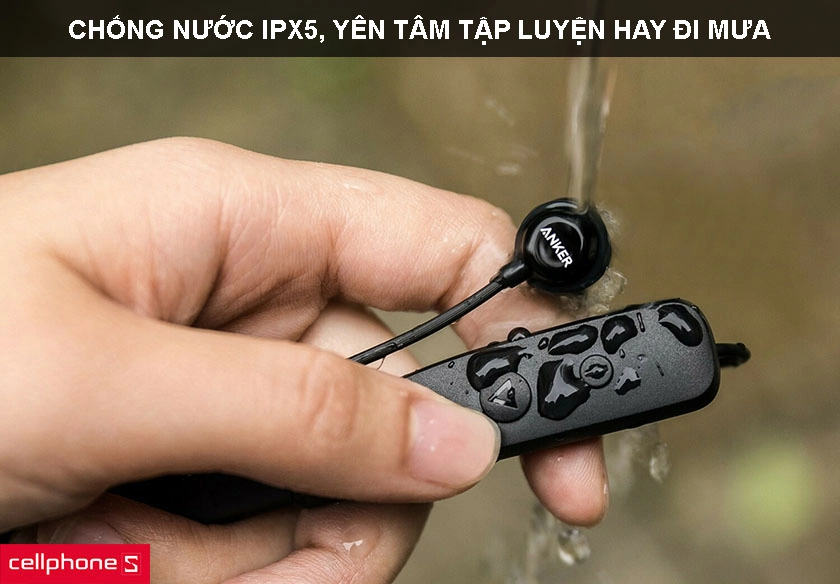 tích hợp chuẩn chống nước IPX5