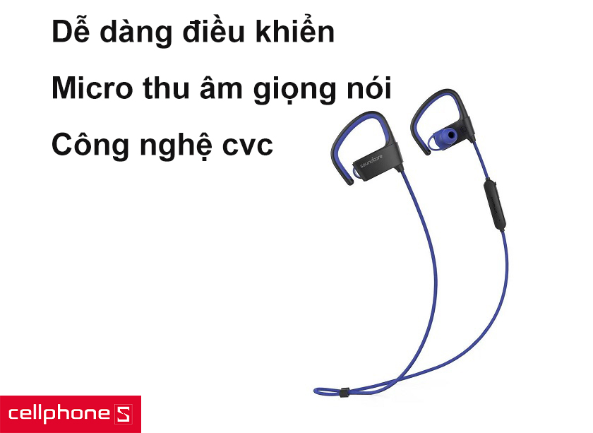 Dễ dàng điều khiển, micro thu âm giọng nói và công nghệ cvc tiện lợi