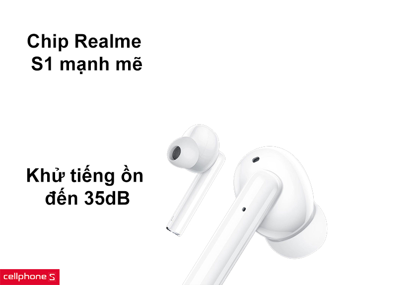 Chip Realme S1 mạnh mẽ, khử tiếng ồn đến 35dB