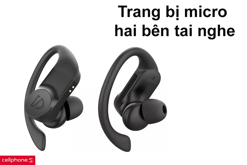 trang bị micro ở hai bên tai nghe