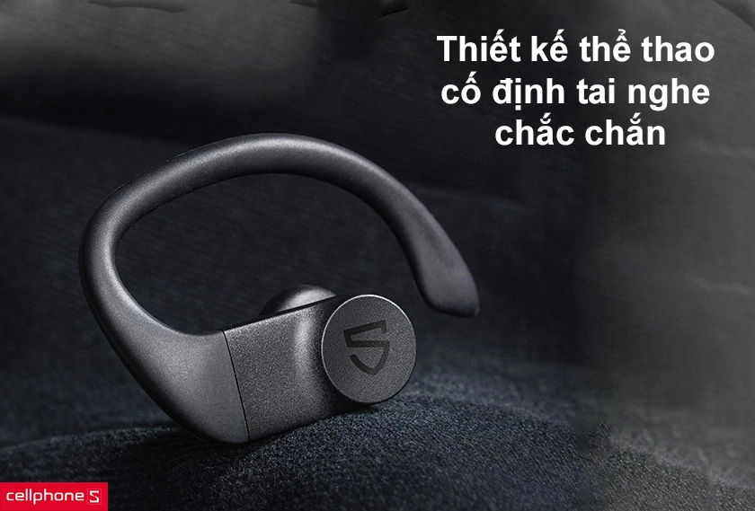 Thiết kế thể thao cố định tai nghe chắc chắn, đệm tai nhiều kích thước