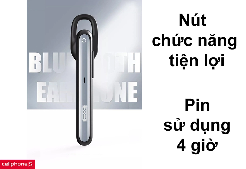 Nút chức năng tiện lợi, pin sử dụng hơn 4 giờ liên tục