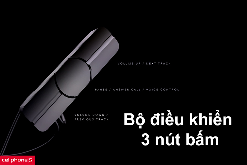 Điều khiển 3 nút bấm, tích hợp Micro