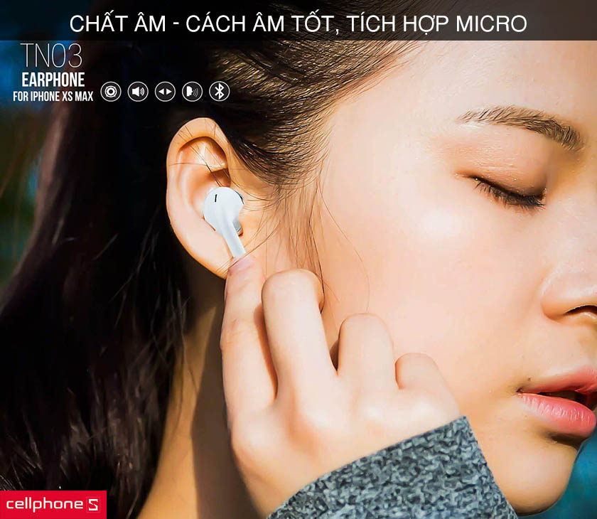 Chất âm và khả năng cách âm tốt, tích hợp micro đàm thoại