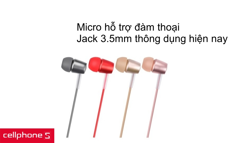 Khả năng tái tạo âm thanh trung thực cùng jack 3.5mm thông dụng