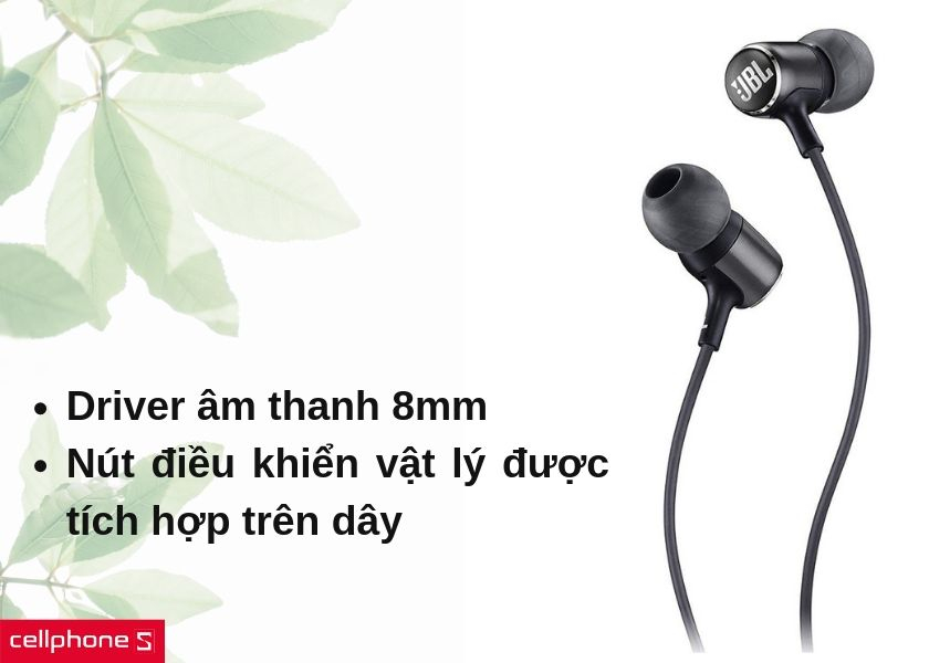 Driver âm thanh 8mm cho trải nghiệm âm thanh cực chất