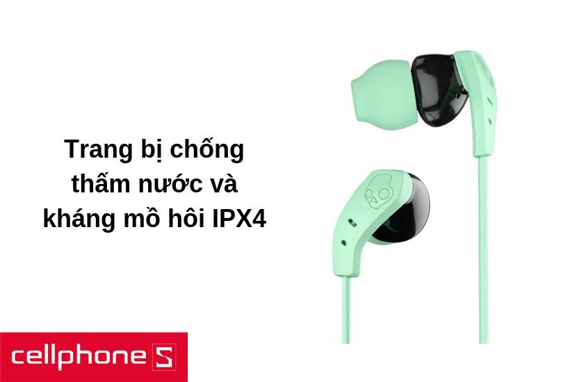 Tính năng chống thấm nước IPX4