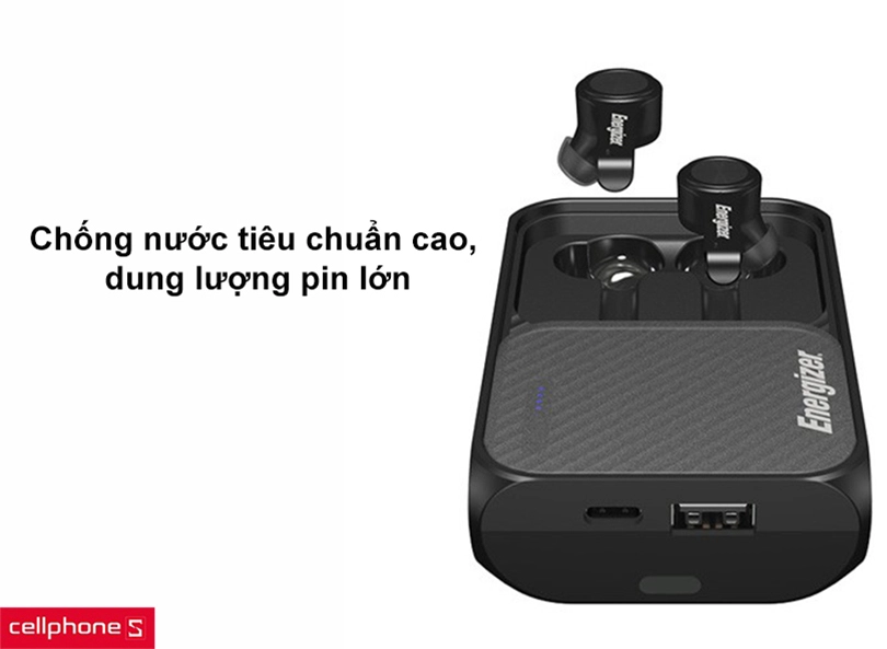 Chống nước tiêu chuẩn cao, dung lượng pin lớn