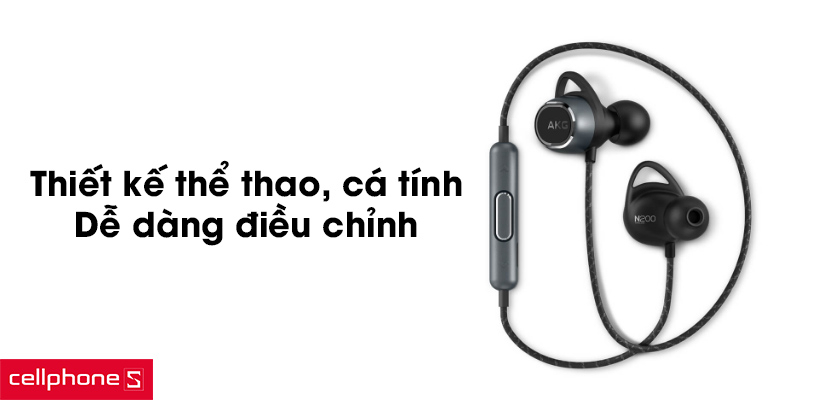 Thiết kế thể thao cá tính, dễ dàng điều chỉnh