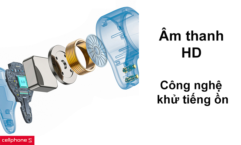Âm thanh HD cùng công nghệ khử tiếng ồn