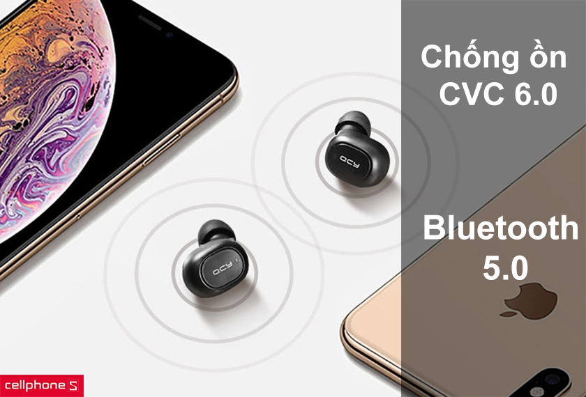Trang bị công nghệ chống ồn CVC 6.0, công nghệ bluetooth 5.0
