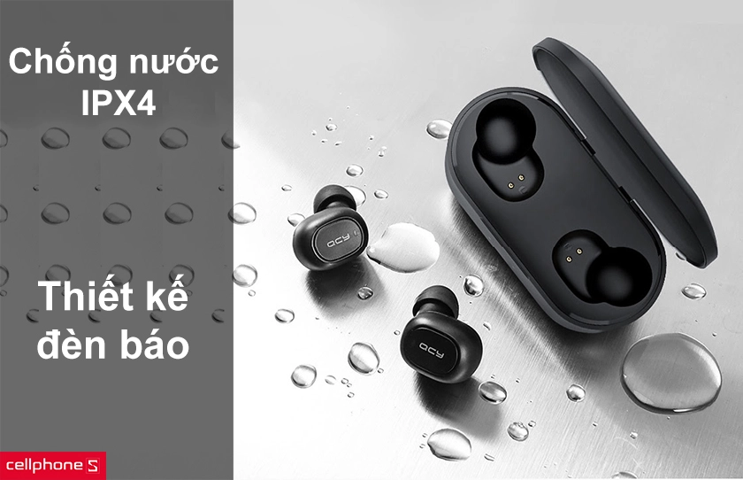 chống nước IPX4 thiết kế đèn báo