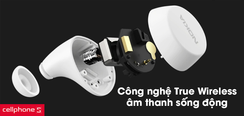 Điều khiển bằng cảm ứng, âm thanh sống động với công nghệ True Wireless