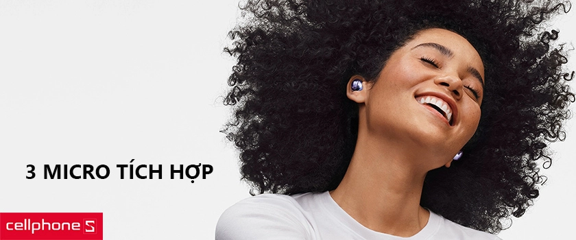 Tích hợp 3 mic thu