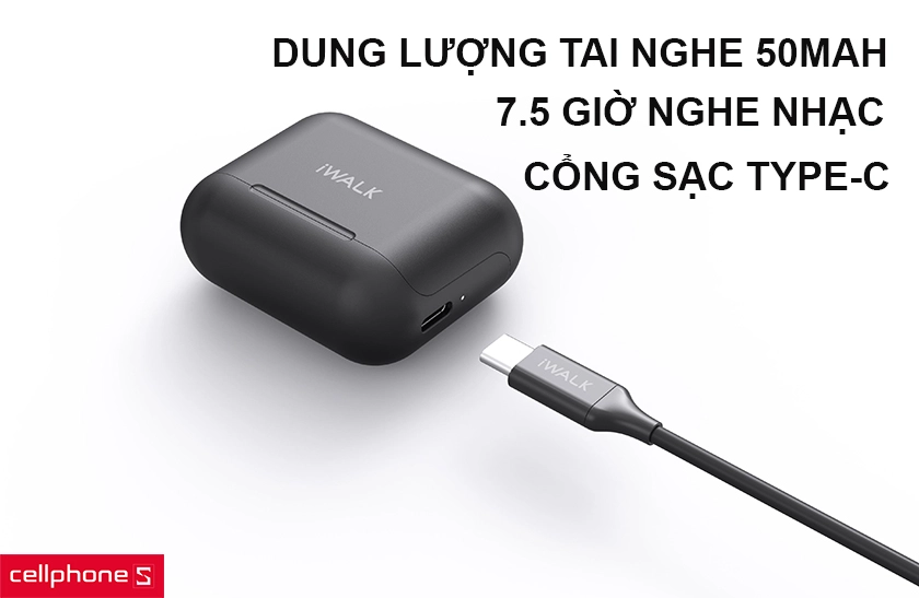 viên pin dung lượng 55mAh sử dụng đến 4 giờ