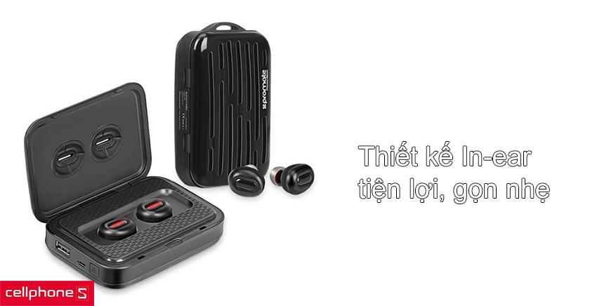 thiết kế in-ear nhét trong