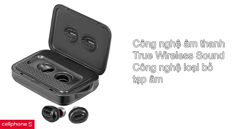 tai nghe bluetooth Promate PowerBeat còn được trang bị công nghệ loại bỏ tạp âm