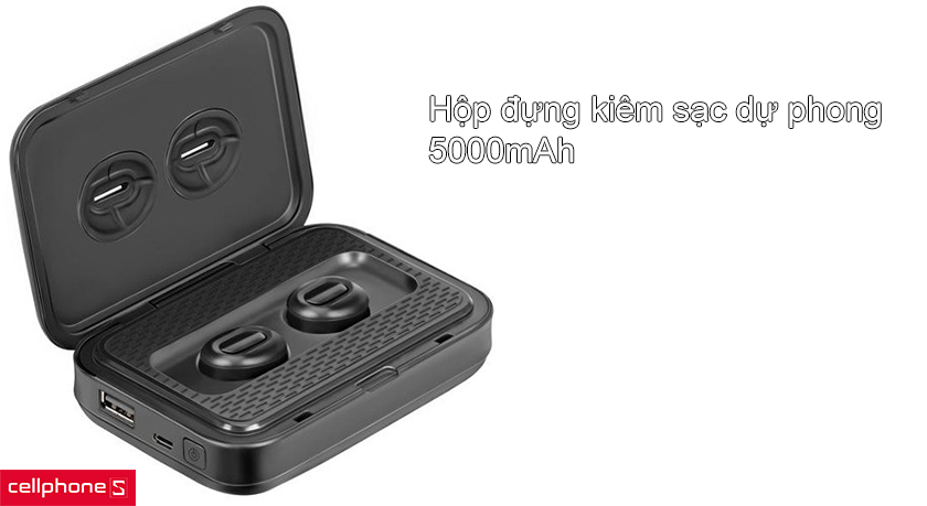 Pin tốt, hộp đựng kiêm sạc dự phòng, một công đôi việc