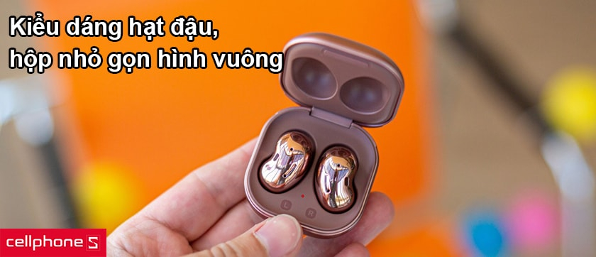 Kiểu dáng hạt đậu, hộp thiết kế nhỏ gọn hình vuông