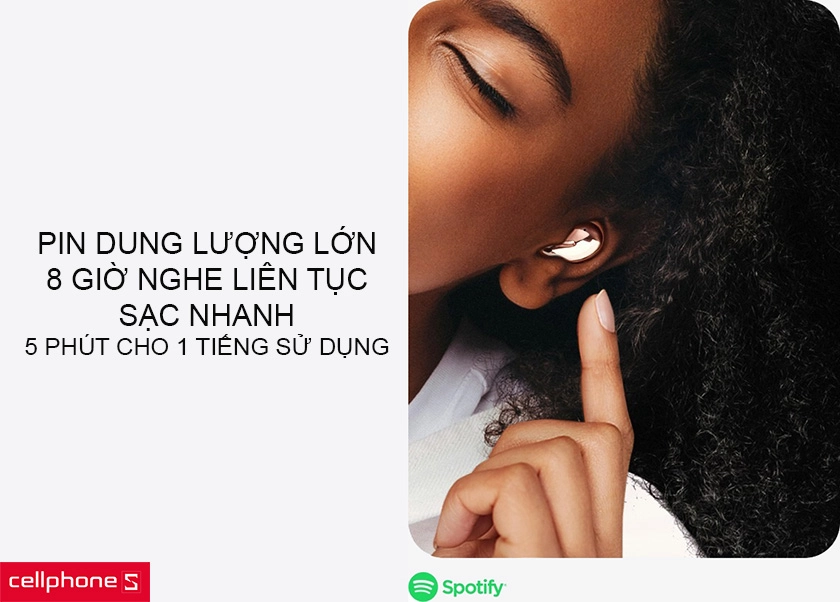 Pin dung lượng lớn cho 29 giờ sử dụng