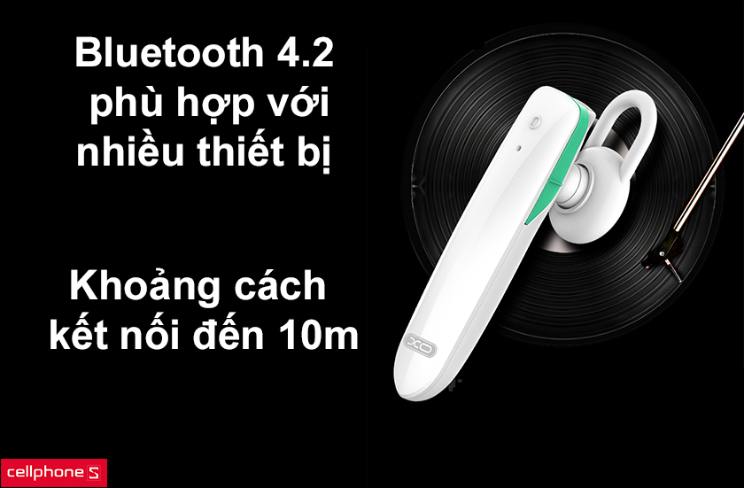Bluetooth 4.2 cho khả năng kết nối với bán kính 10m, thuận tiện trong sử dụng