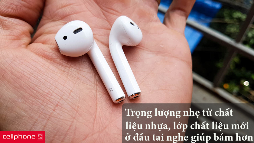 Trọng lượng nhẹ đến từ chất liệu nhựa