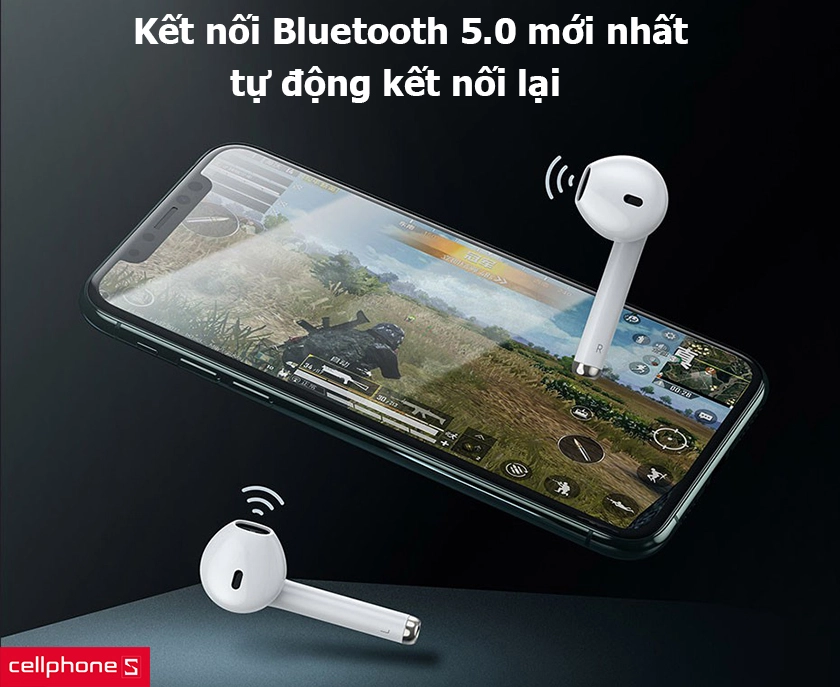 Kết nối Bluetooth 5.0 mới nhất, tự động kết nối lại