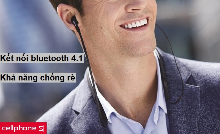 Kết nối Bluetooth không dây cùng khả năng chống rè cho âm thanh