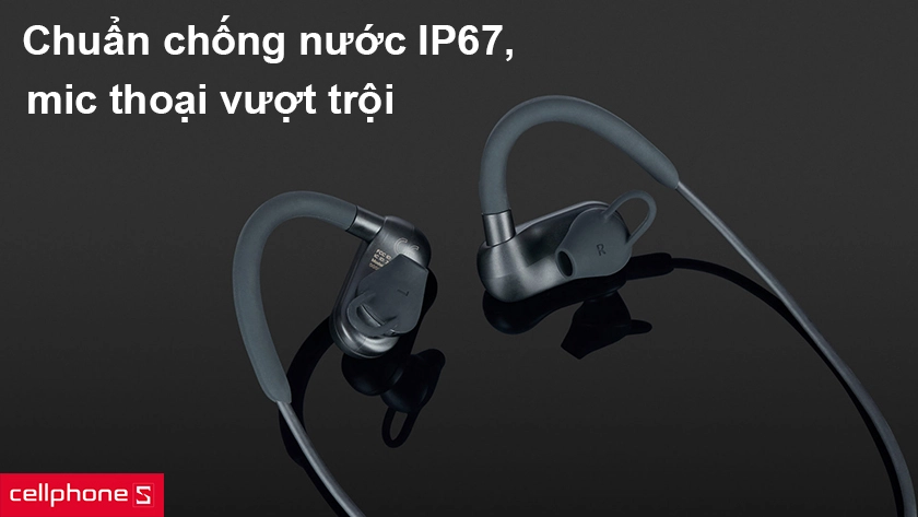 Chuẩn chống nước IP67, mic thoại vượt trội