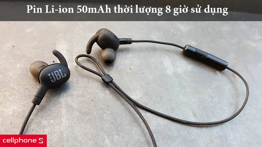 pin Li-ion 50mAh thời lượng 8 giờ sử dụng