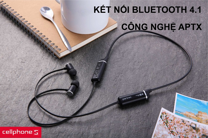 Kết nối thông qua bluetooth 4.1 nhanh chóng cùng công nghệ aptX hạn chế độ trễ