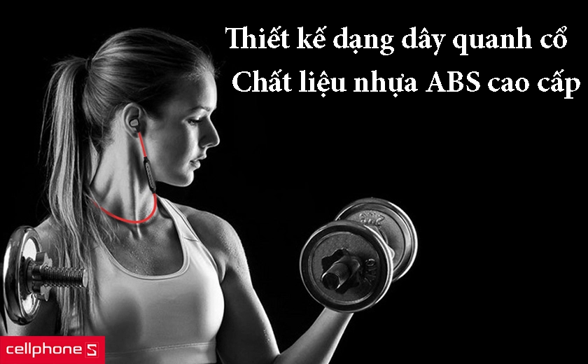 Thiết kế dây quanh cổ, chất liệu nhựa ABS cao cấp
