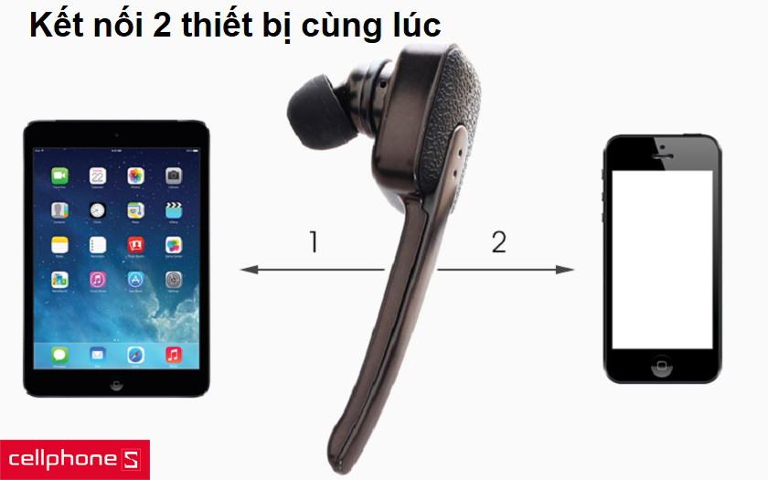 Tai nghe bluetooth Roman Pioneer R9030 có khả năng kết nối 2 thiết bị 1 lúc và thời lượng pin dài