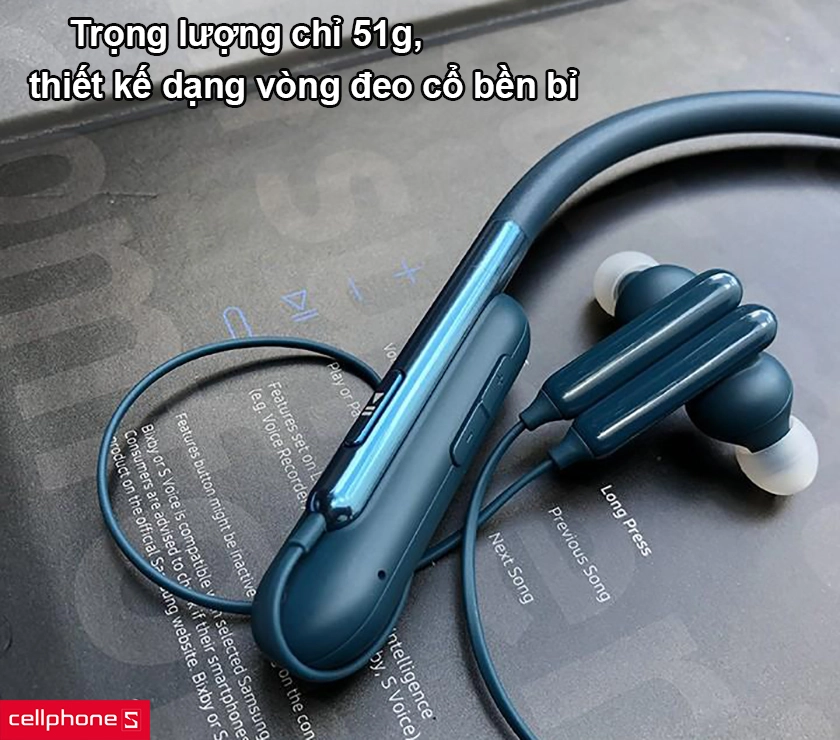 Trọng lượng chỉ 51g, thiết kế dạng vòng đeo cổ bền bỉ