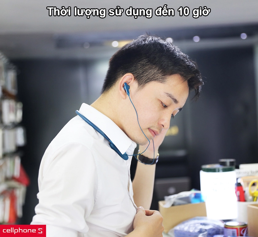 thời lượng sử dụng đến 10 giờ