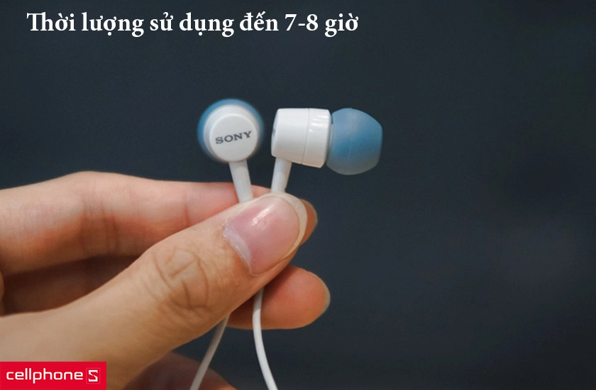 thời lượng sử dụng đến 7-8 giờ