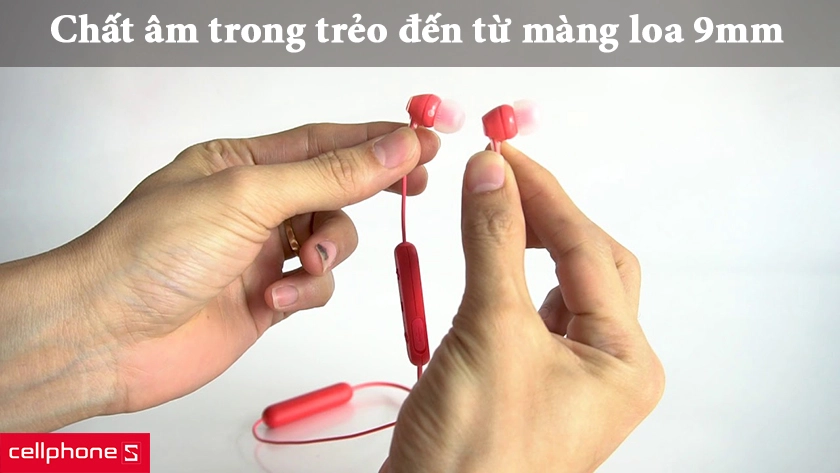 Chất âm trong trẻo đến từ màng loa 9mm